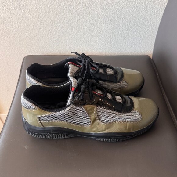 Prada Men's America's Cup Sneakers – Patent Leather - Picture 5 of 6
